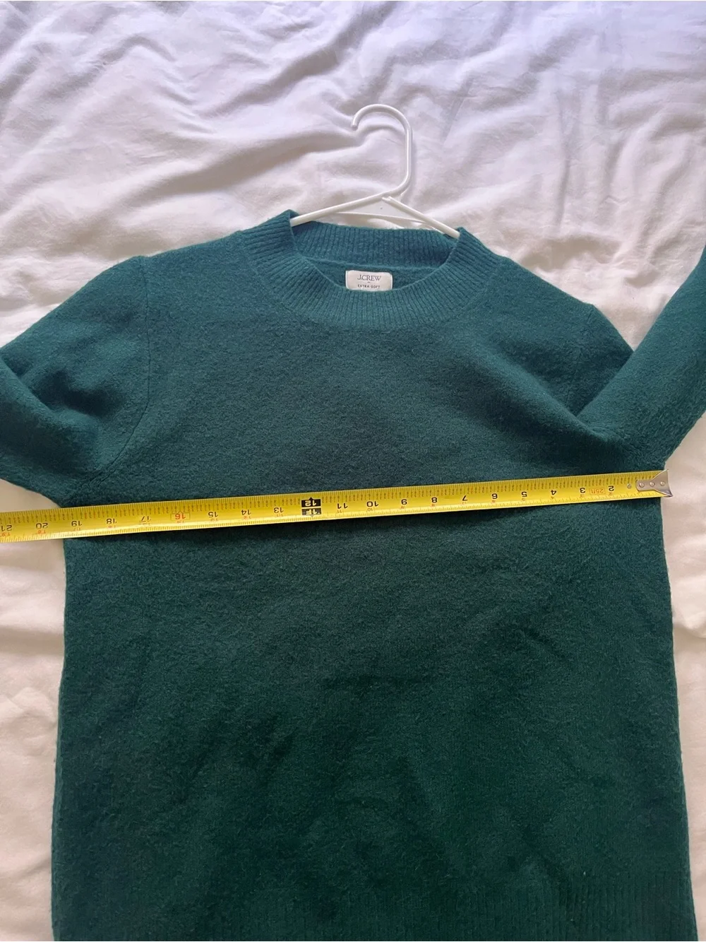 J. Crew Crewneck Sweater in Extra Soft Yarn Small Academic Green CN405